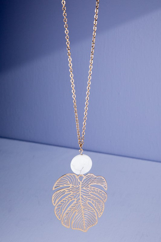 Monstera Necklace