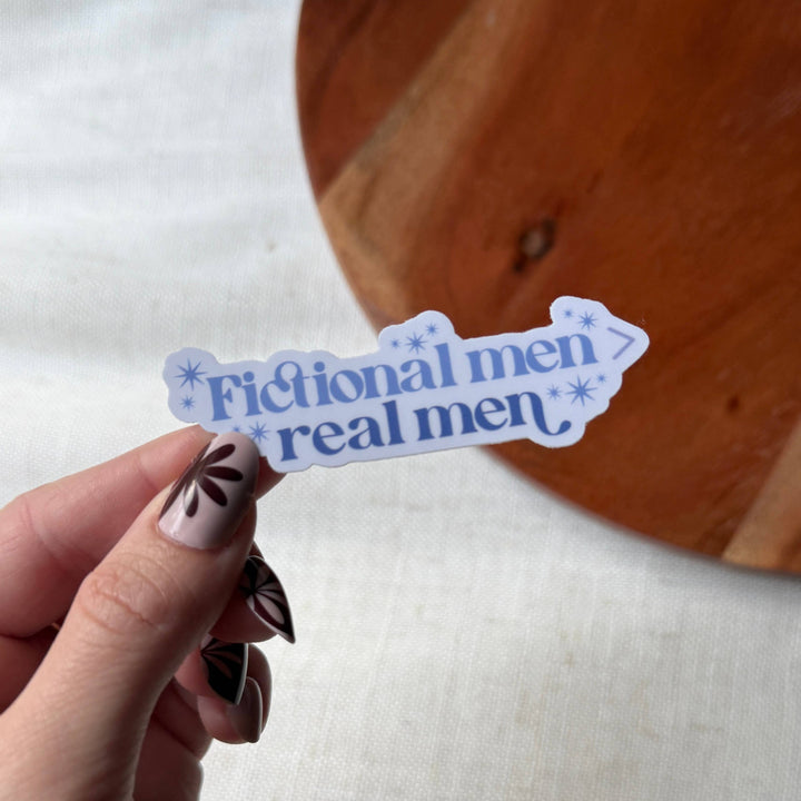 Fictional Men > Real Men Bookish Text Sticker