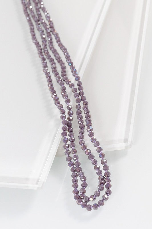 4MM Beaded Long Necklace