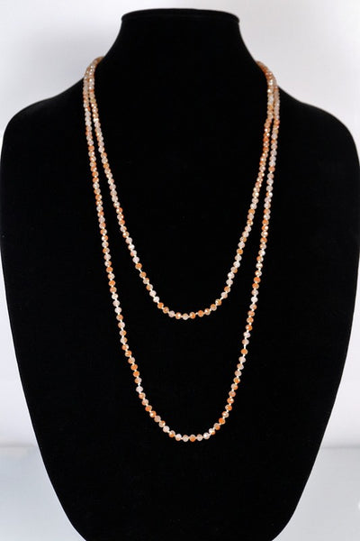 4MM Beaded Long Necklace
