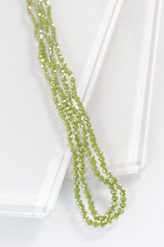 4MM Beaded Long Necklace