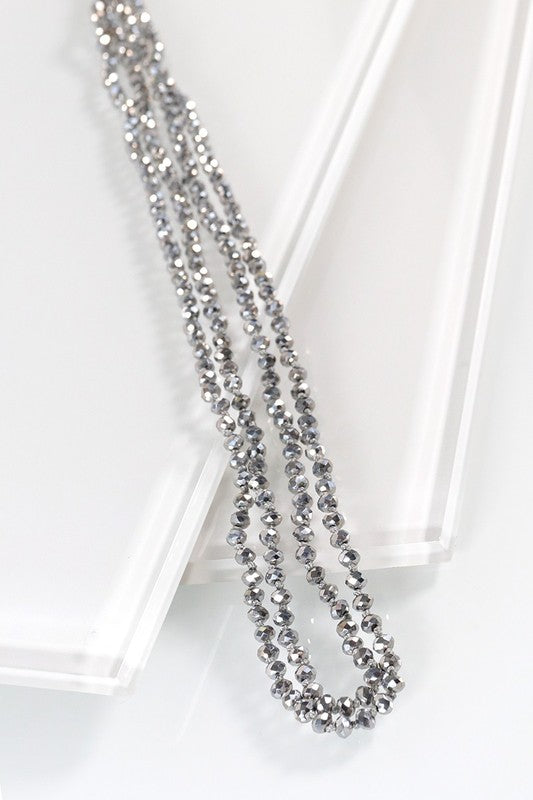 4MM Beaded Long Necklace