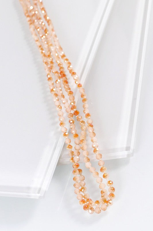 4MM Beaded Long Necklace