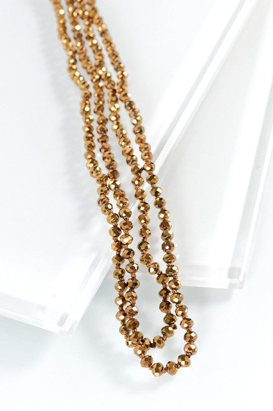 4MM Beaded Long Necklace