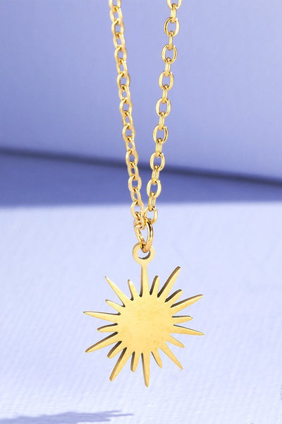 Little Golden Sun Necklace