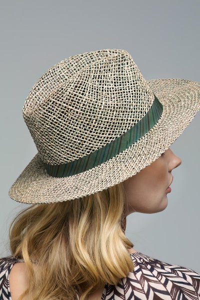 Seagrass Weave Straw Panama Hat