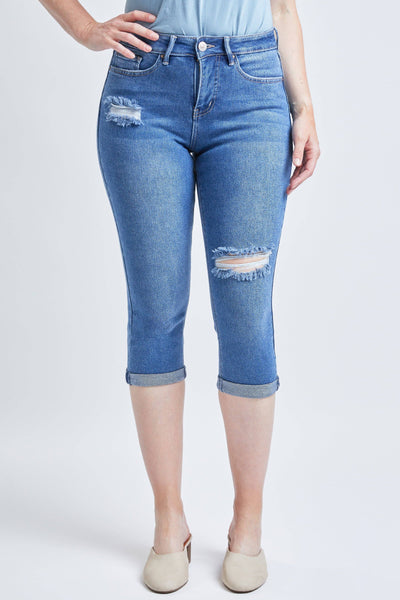 YMI | Vintage High Rise Rolled Cuff Capri Jean