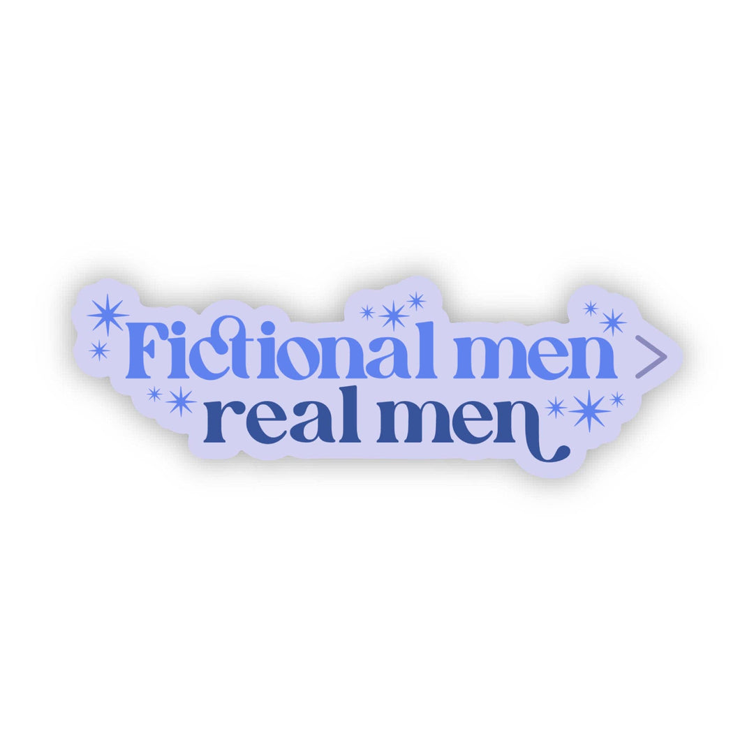 Fictional Men > Real Men Bookish Text Sticker