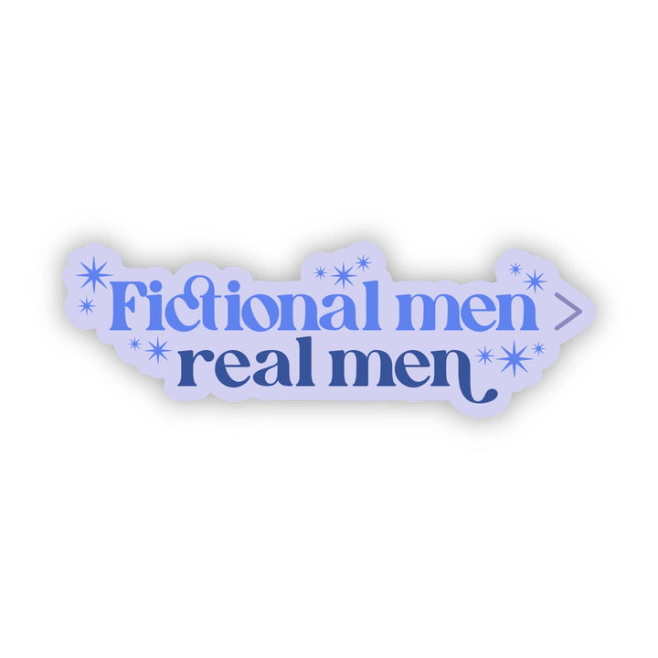 Fictional Men > Real Men Bookish Text Sticker