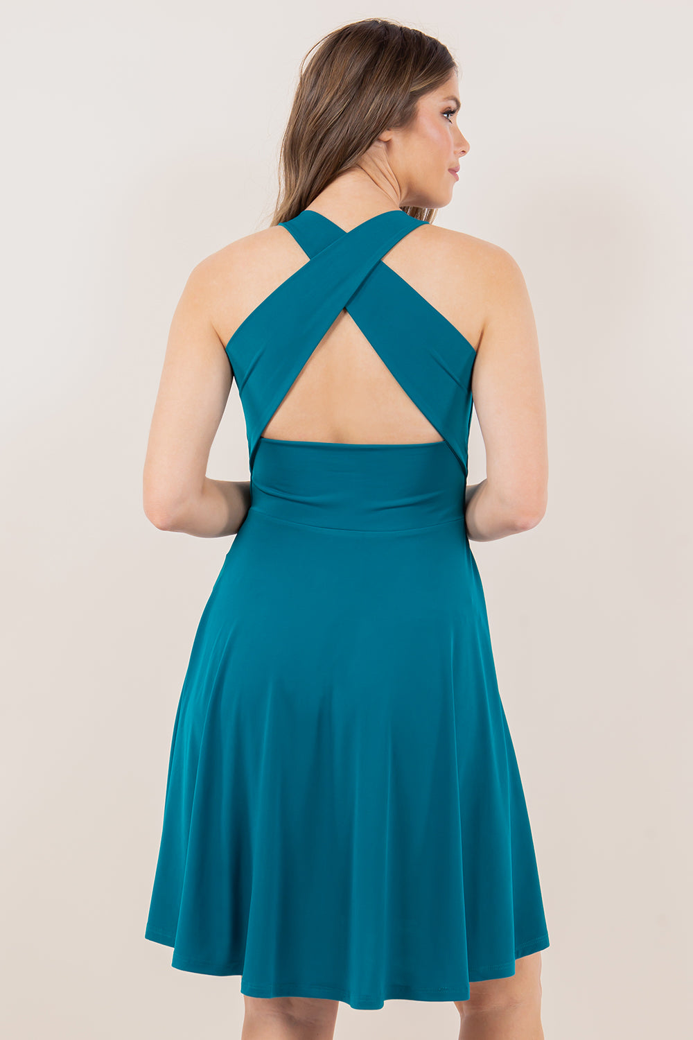 Got My Red Dress On Tonight Criss-Cross Back Dress