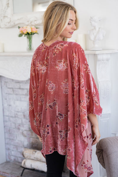 Crushed Dreams Velvet Kimono