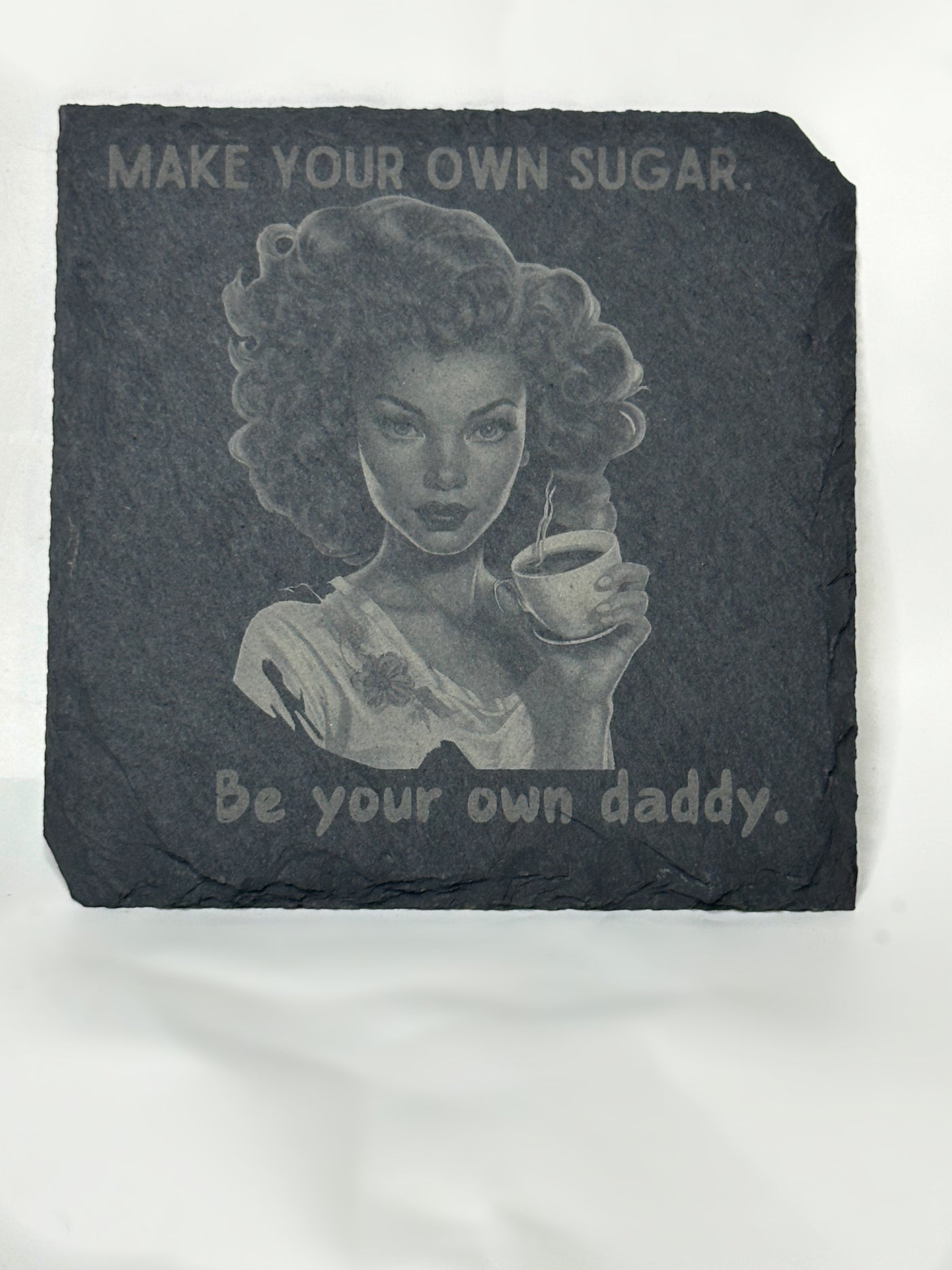 Boss Ass Bitch Slate Coasters