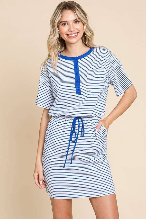 Lawn Bowling Striped Dress