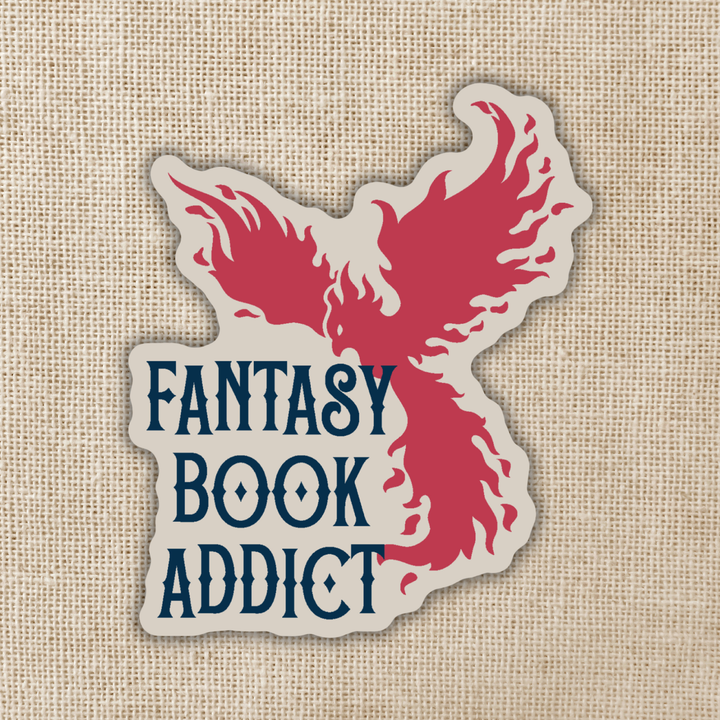 Fantasy Book Addict Phoenix Sticker