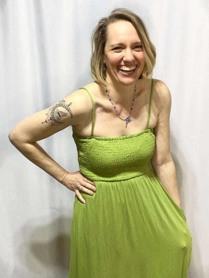 Brunch Date Smocked Maxi Dress