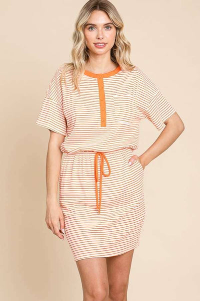 Lawn Bowling Striped Dress