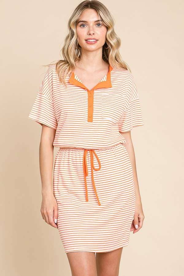 Lawn Bowling Striped Dress