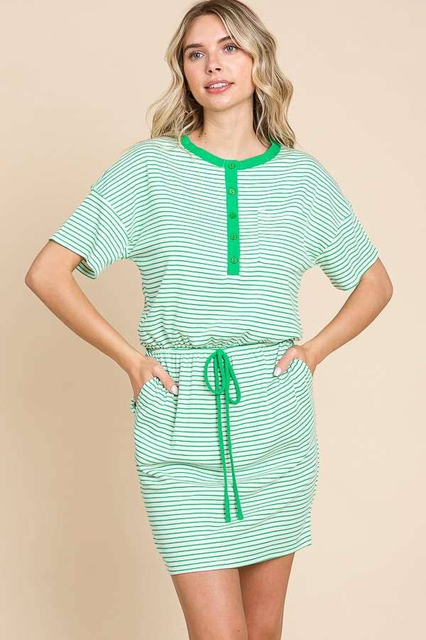 Lawn Bowling Striped Dress