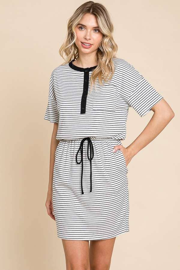 Lawn Bowling Striped Dress