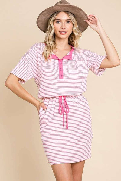 Lawn Bowling Striped Dress