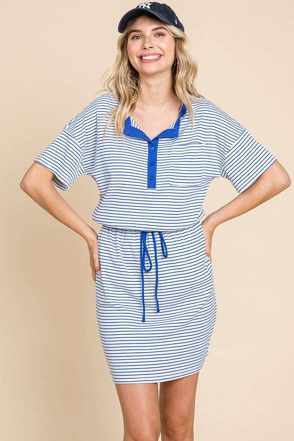 Lawn Bowling Striped Dress