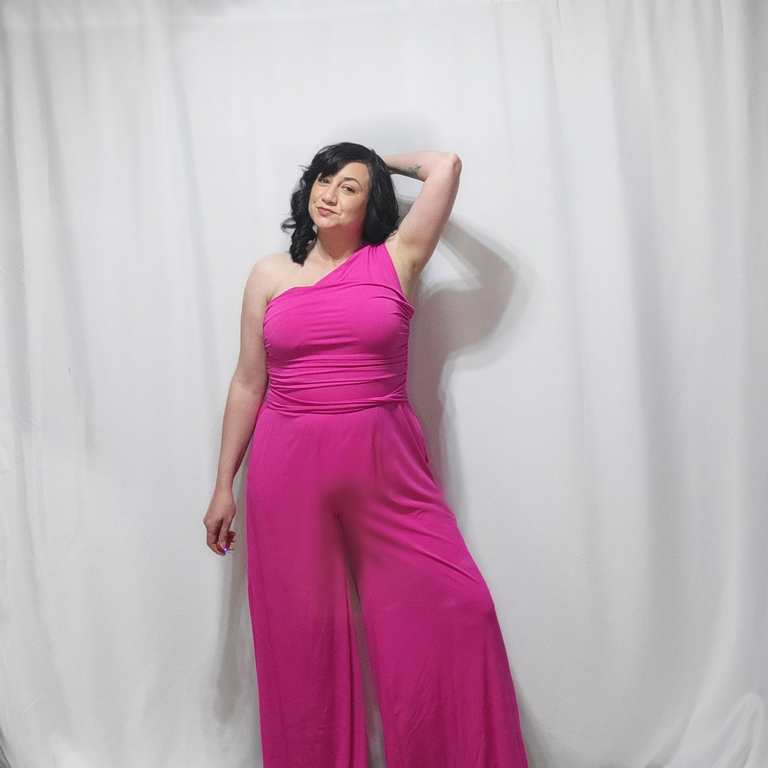 Never Uncomfortable One Shoulder Jumpsuit