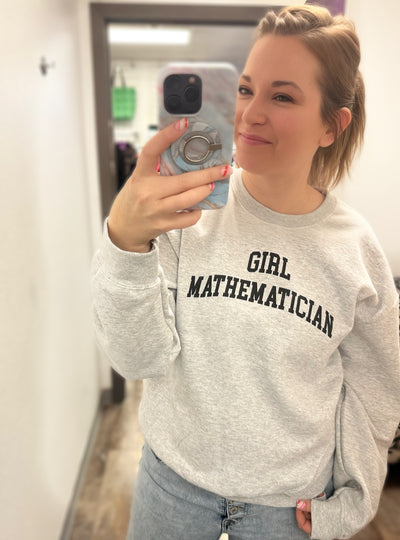 Girl Mathematician Graphic Sweatshirt