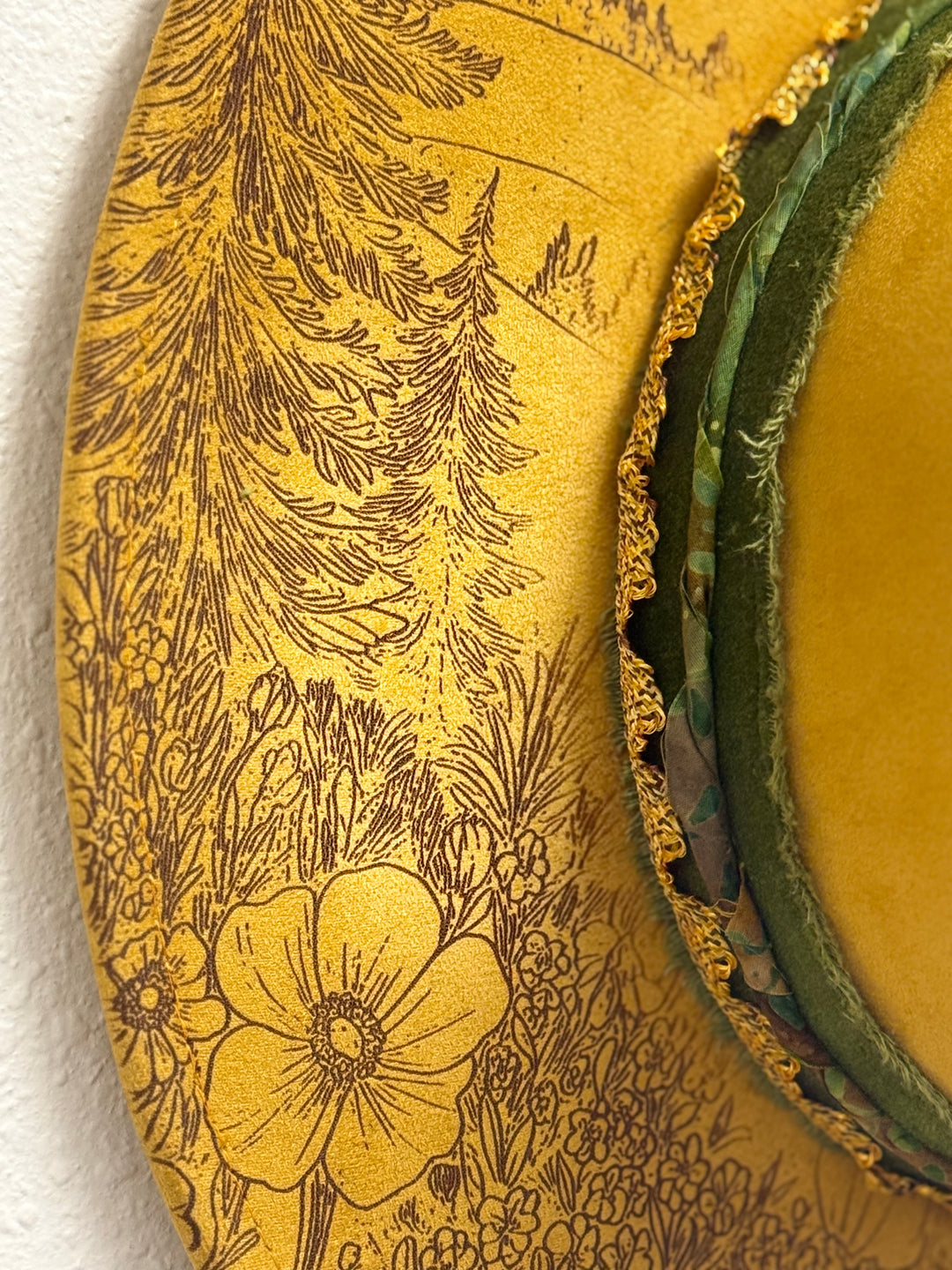 Walk Through Nature Wide Brim Vegan Suede Hat