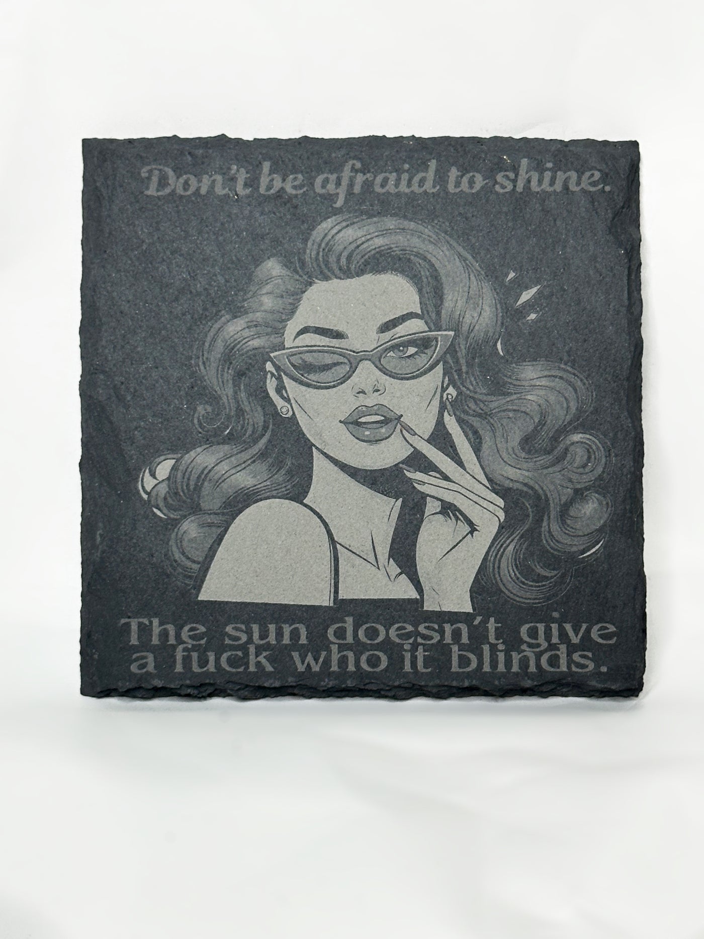 Boss Ass Bitch Slate Coasters