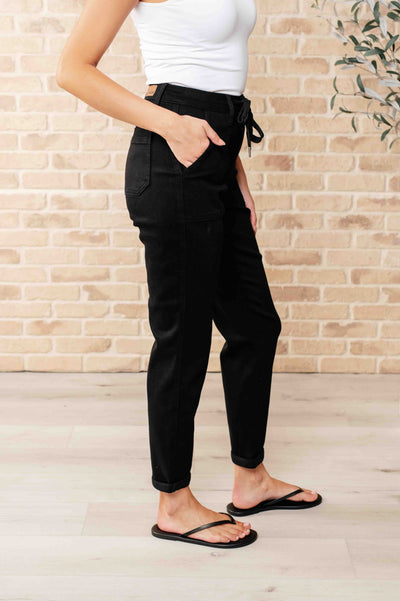 Judy Blue | Carmen Double Cuff Joggers in Black