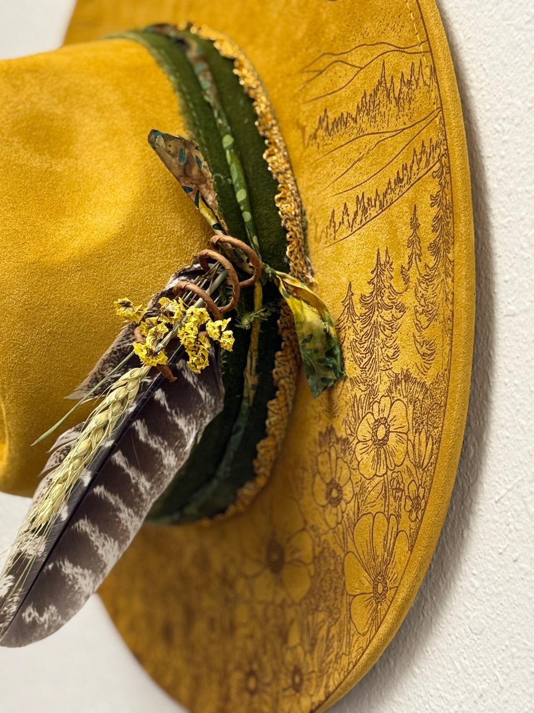 Walk Through Nature Wide Brim Vegan Suede Hat