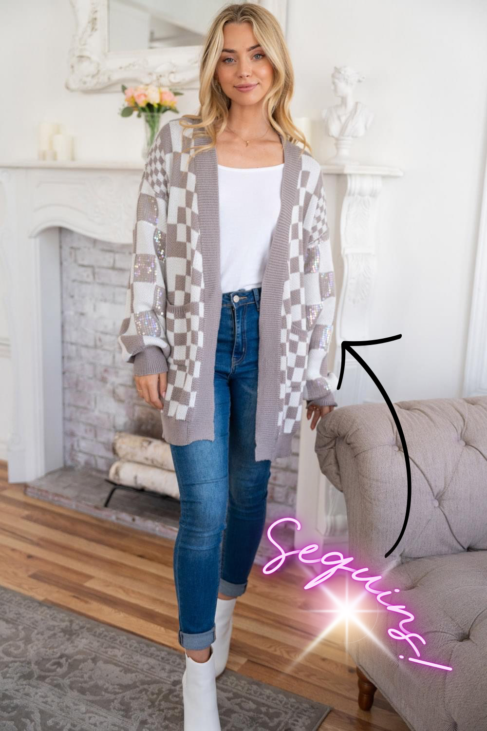 Steal the Spotlight Sequined Cardigan