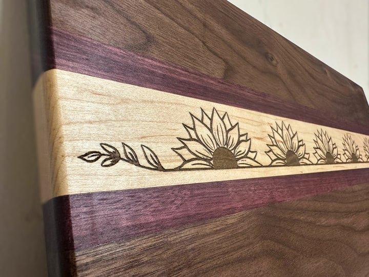 Sunflower Medium Board with Purple Heartwood