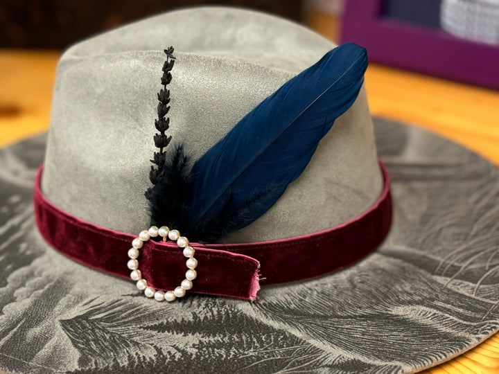 Howl of the Wild Vegan Suede Wide Brim Hat