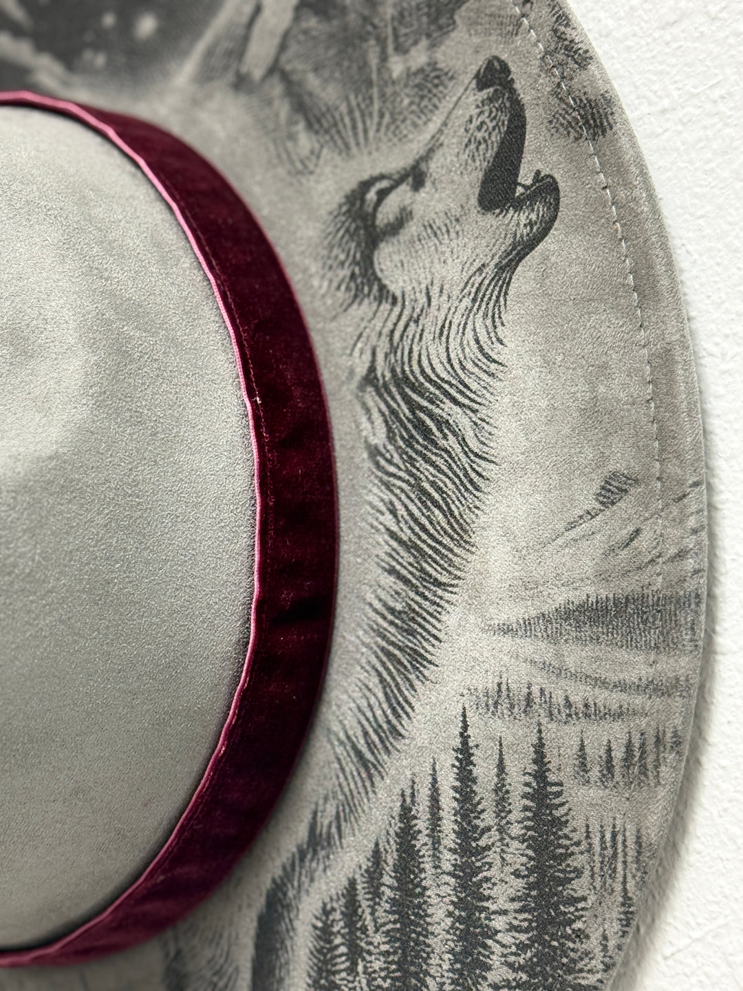 Howl of the Wild Vegan Suede Wide Brim Hat