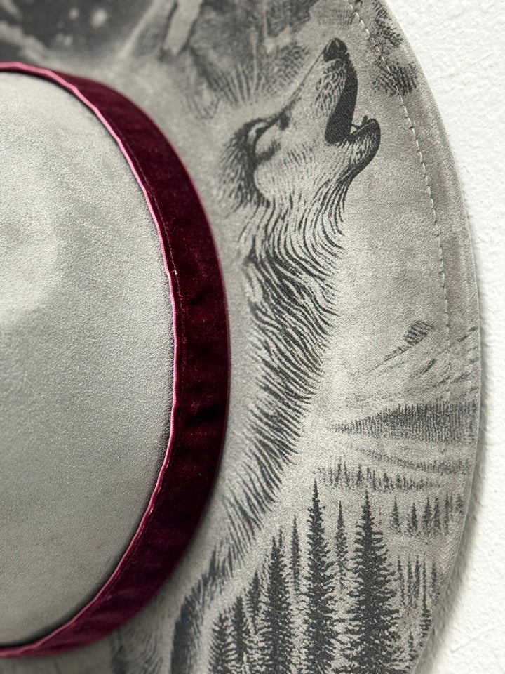 Howl of the Wild Vegan Suede Wide Brim Hat