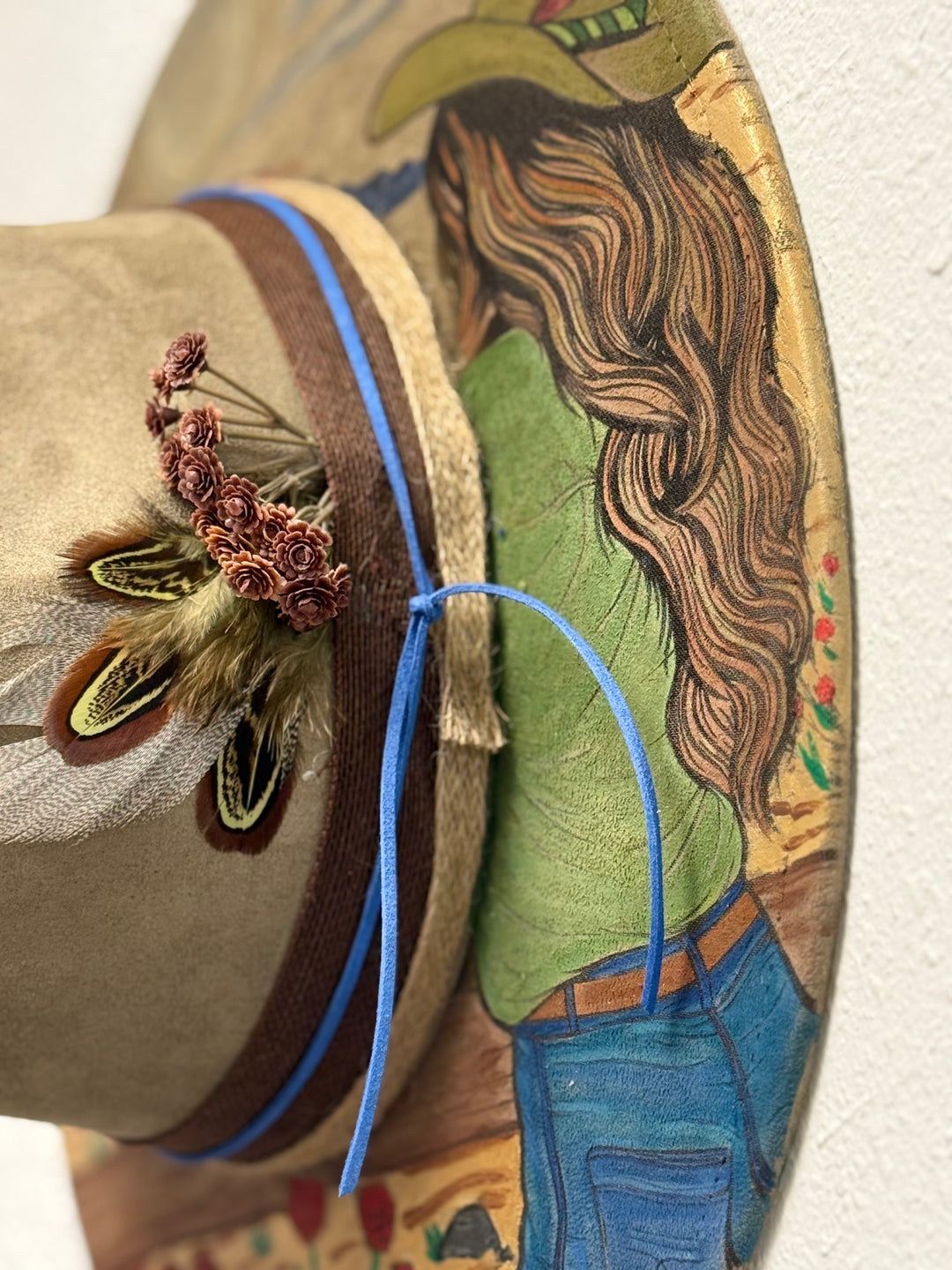 Saddled Moon Wide Brim Vegan Suede Hat