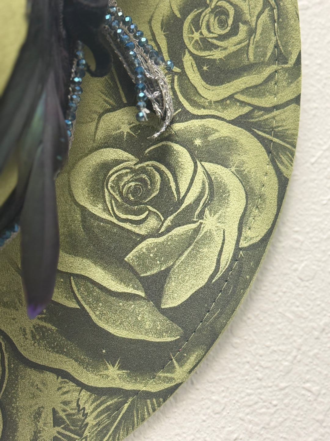 Better with a Dragon Wide Brim Vegan Suede Heart Crown Hat