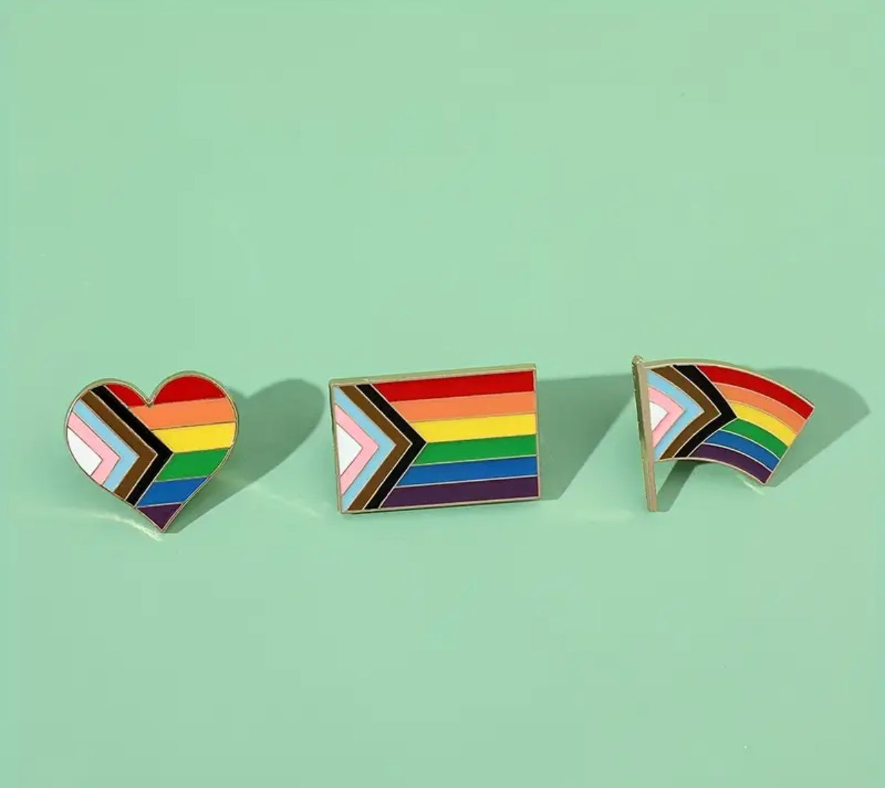 Inclusion Flag Enamel Pin