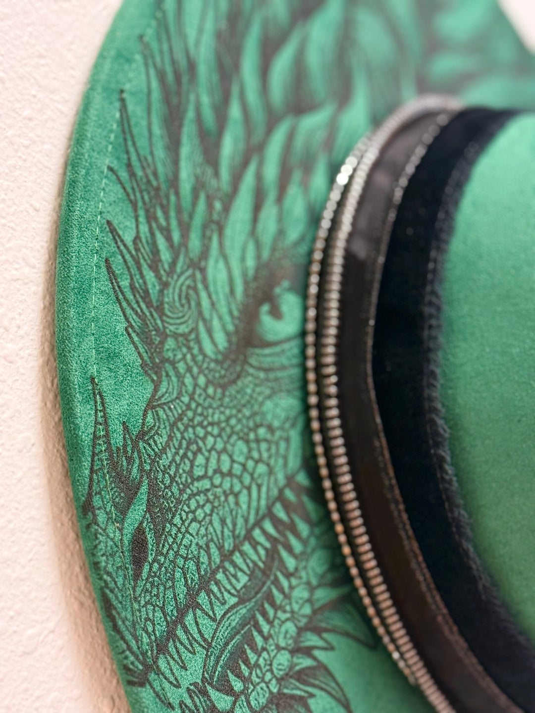 Dragon's Breath Wide Brim Vegan Suede Hat