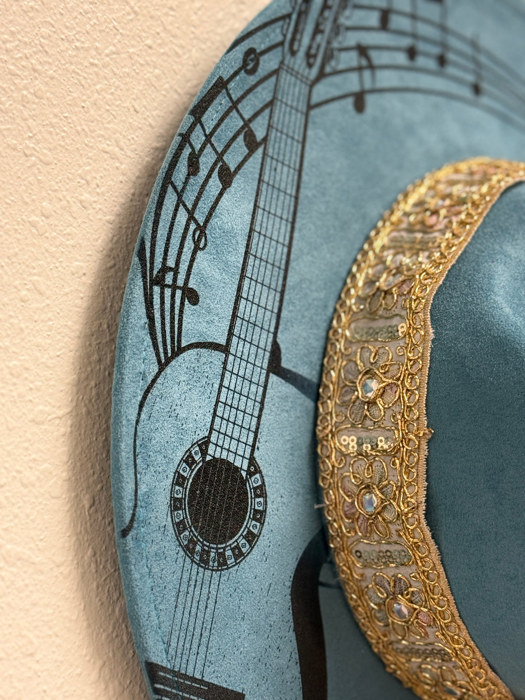 Music Maker Vegan Suede Wide Brim Hat