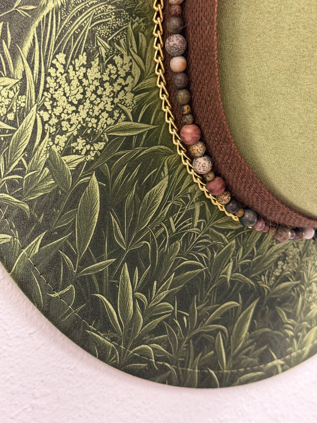 Forest Sentinels Wide Brim Vegan Suede Hat