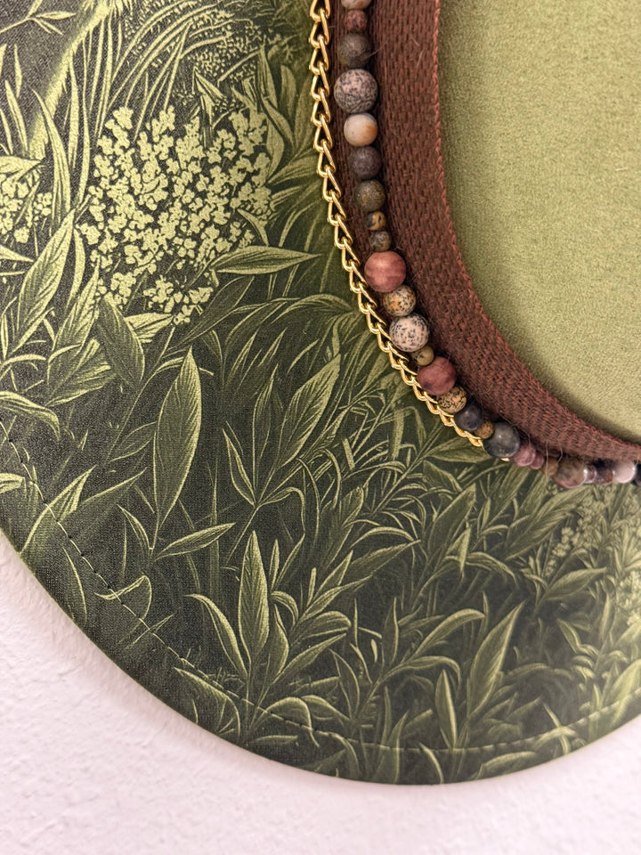 Forest Sentinels Wide Brim Vegan Suede Hat