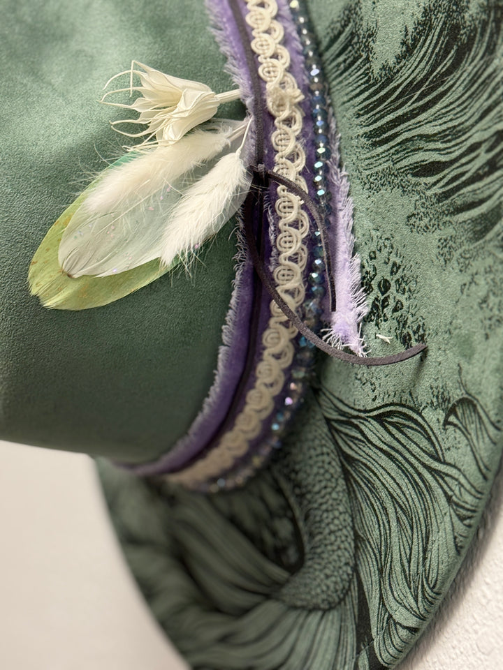 A Moment to Breathe Wide Brim Vegan Suede Hat