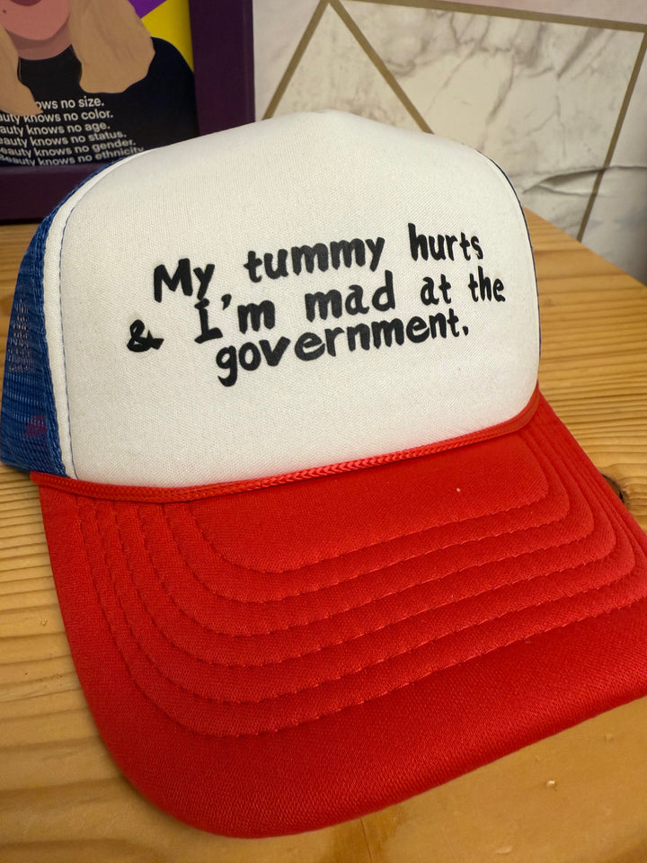 My Tummy Hurts RWB Trucker Hat