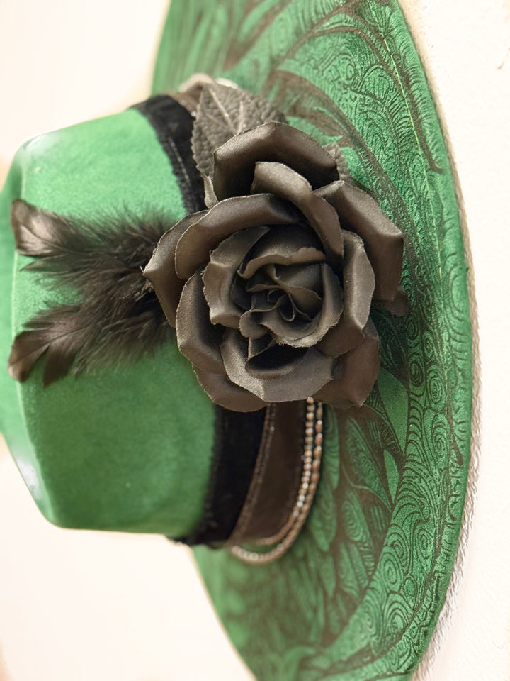 Dragon's Breath Wide Brim Vegan Suede Hat