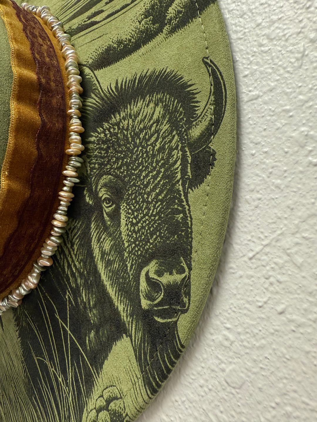 Where the Buffalo Roam Wide Brim Vegan Suede Hat