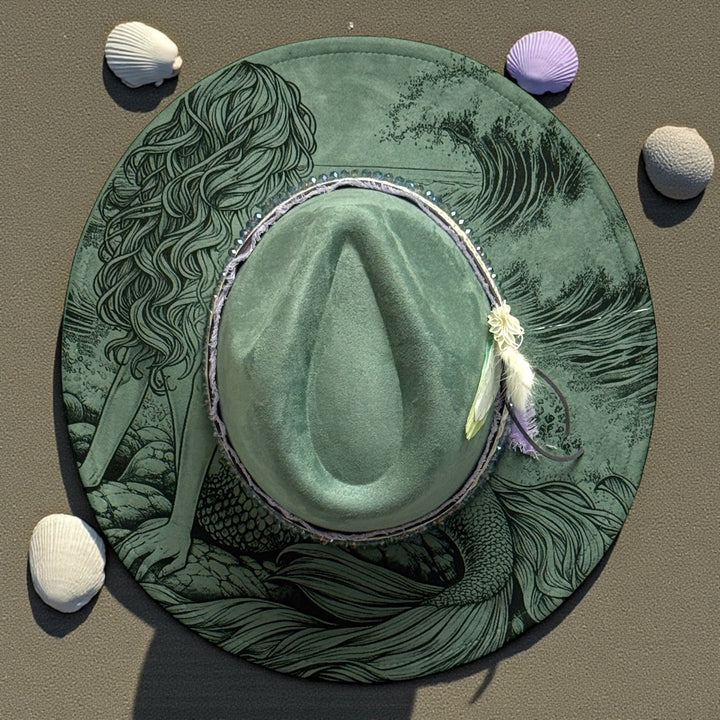 A Moment to Breathe Wide Brim Vegan Suede Hat