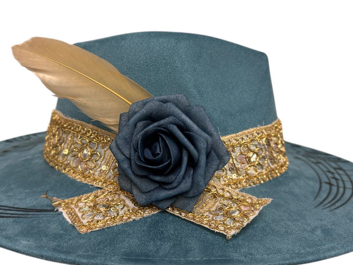 Music Maker Vegan Suede Wide Brim Hat