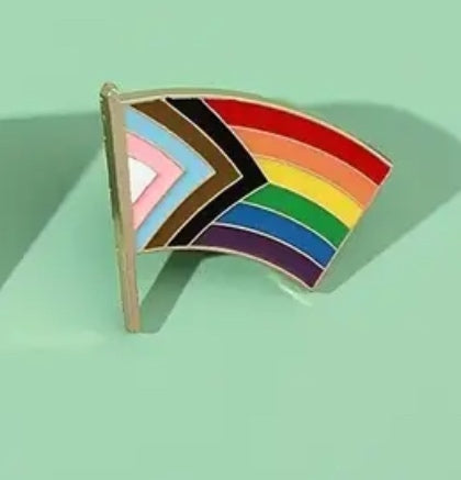 Inclusion Flag Enamel Pin